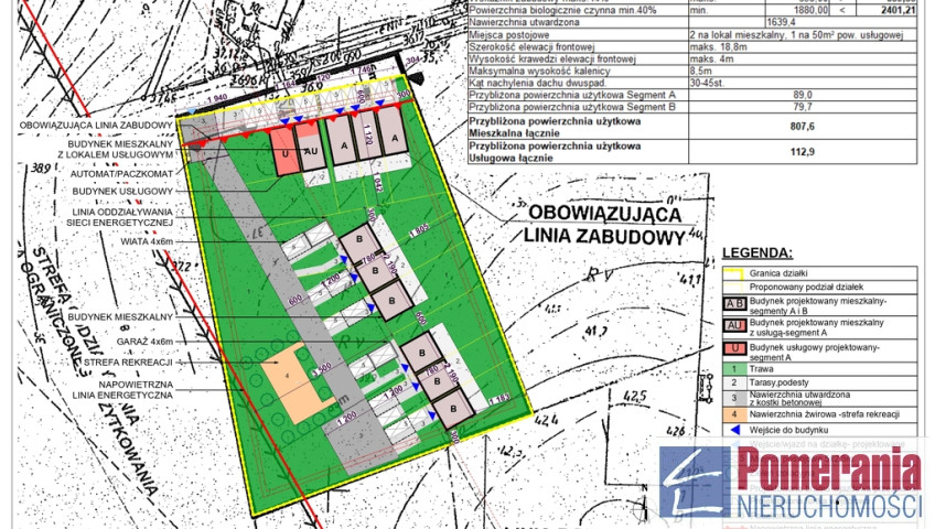 Działka Sprzedaż Mierzyn Prosta